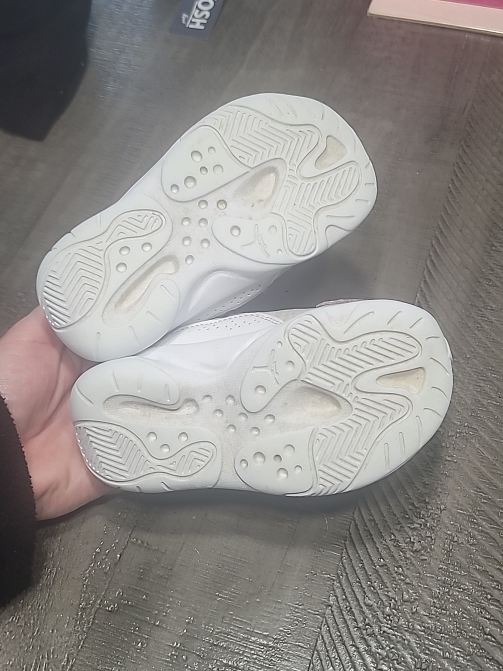 Jordan Nike Toddler Kids' Orange and White Athletic Shoes Size 7c Unisex - Picture 4 of 6